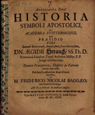 Historia symboli apostolici