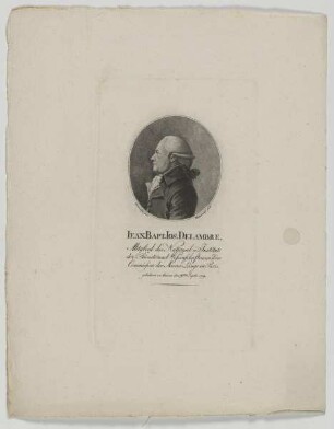 Bildnis des Iean Bapt. Jos. Delambre