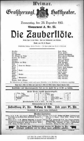 Die Zauberflöte