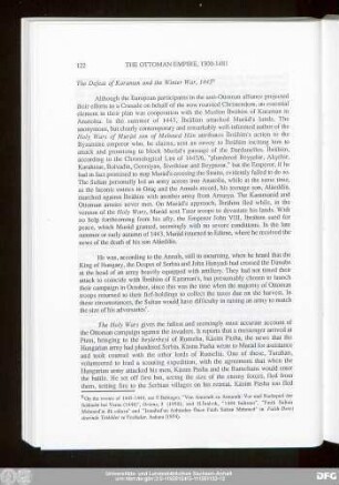 The Defeat of Karaman and the Winter War, 1443