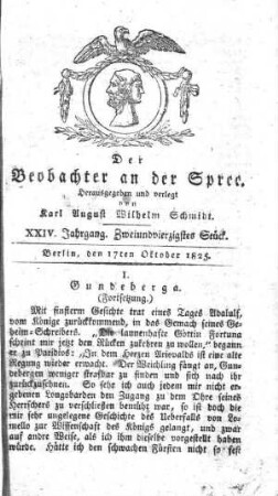 42. Stueck, 17. Oktober 1825