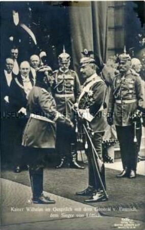 Wilhelm II. mit General von Emmich