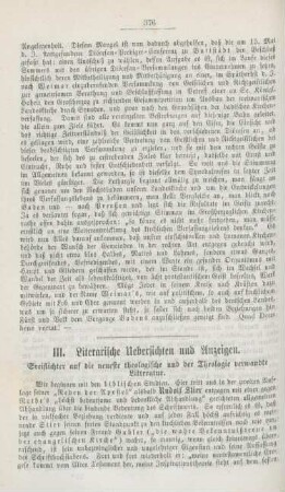 376-392 Literarische Uebersichten und Anzeigen