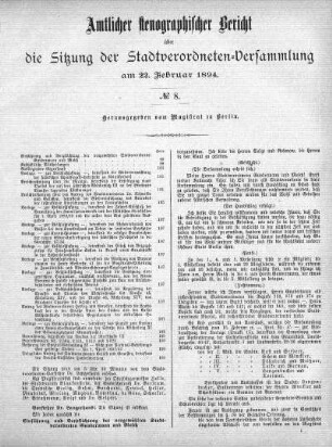 No 8, 22. Februar 1894