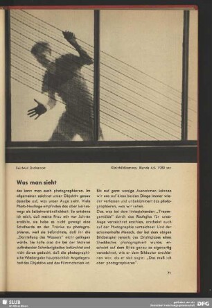 Was man sieht