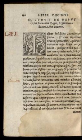 Q. Curtii De Rebus Gestis Alexandri Magni, Regis Macedonum, Liber Decimus.