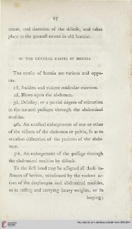 Of the general causes of Hernia