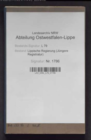 Extrakte der Steuerkasse Lemgo, Band 2