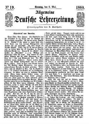 Lehrerbrief aus Amerika