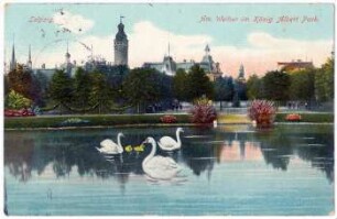Leipzig : am Weiher im König-Albert-Park