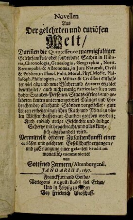 Januarius, 1697.