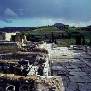 Palast von Knossos. Westhof und Magazine