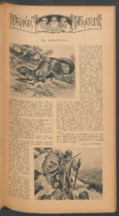 La cebellina : Páginas infantiles