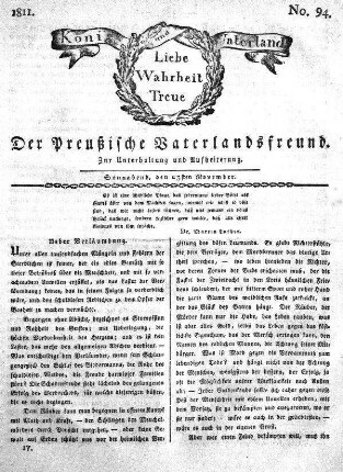 No. 94., vom 23sten November