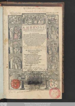 AMBROSII || CALEPINI BERGOMATIS LEXICON || ADAVCTVM ET RECOGNITVM || ... ||