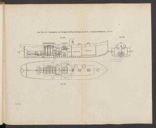 Fig. 308-310. Schleppboot mit Sauggas-Schiffsmotoranlage der S. G. F. Düsseldorf-Reisholz.