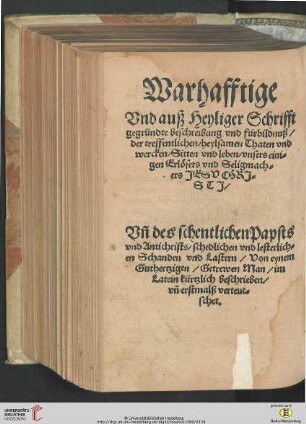 Beschreibung und Bildnusz des Antichrists