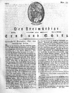 Nro. 33, Freitag, den 15. Februar 1805