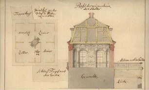 Ohrdruf, Schlosssaal. Entwurf von Weidner.