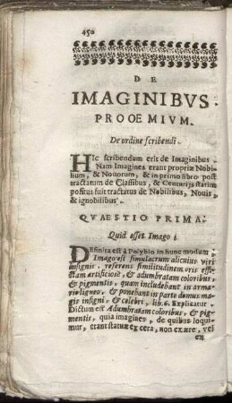 De Imaginibus.