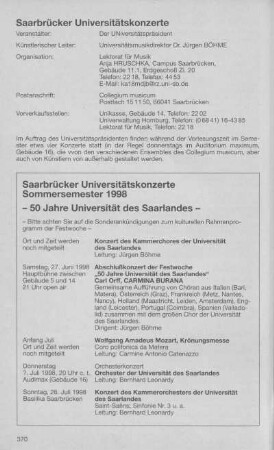 Saarbrücker Universitätskonzerte