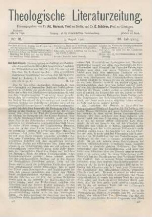 441-445 [Rezension] Flemming, Joh., Das Buch Henoch