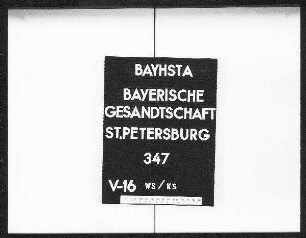 Entleihung der tibetischen Handschriften aus den Bibliotheken in Petersburg an den bayerischen Bezirksamtsassessor Emil Schlagintweit