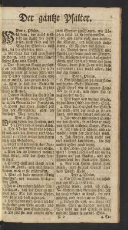 Der gantze Psalter