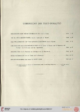 Übersicht des Text-Inhalts