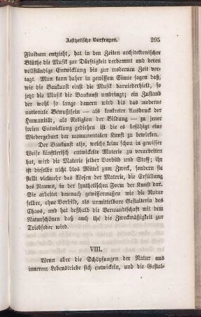 [Aesthetische Vorfragen.] VIII.