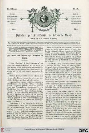 Der Umbau des Schinkel'schen Museums in Berlin, [3]