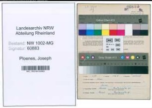 Entnazifizierung Joseph Ploenes , geb. 24.09.1884 (Versandleiter)