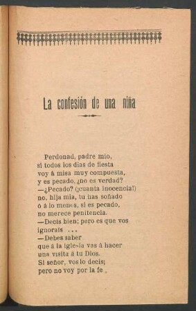 La confesión de una niña