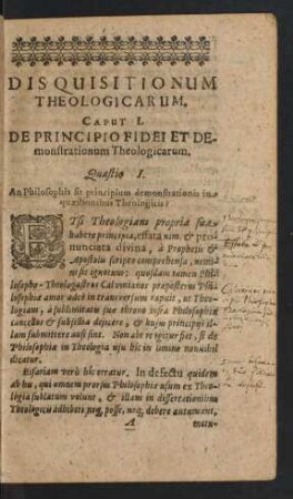 Disqusitionum Theologicarum.