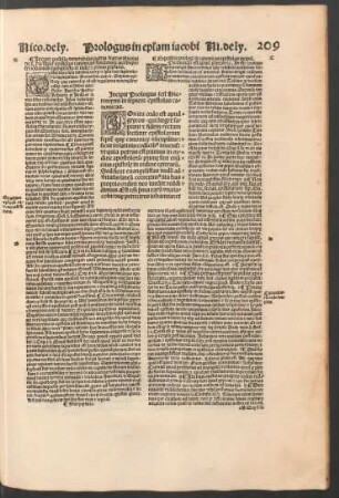 Incipit Prologus sancti Hieronymi in septem epistolas canonicas.