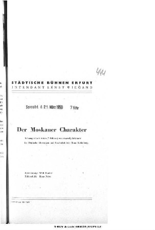 Der Moskauer Charakter