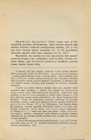 Sphaeram Empedoclis quae dicitur recensuit et dissertationem adiecit