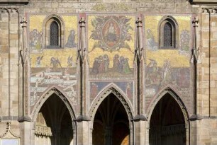 Mosaik an der Goldenen Pforte, Prag, Hradschin, Tschechische Republik