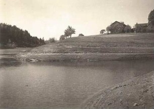 Malter-Paulsdorf. Talsperre. Strandlinien an einem Seitenarm