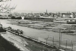 Vereister Schutzhafen 1954, Schierstein/Rhein