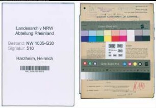 Entnazifizierung Heinrich Harzheim , geb. 18.07.1901 (Transportunternehmer)