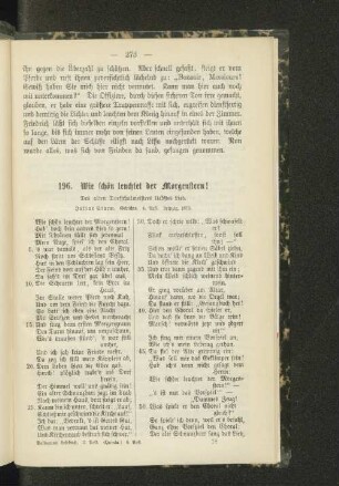 196. Wie schön leuchtet der Morgenstern!