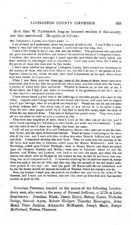 Address by G. W. PATTERSON.