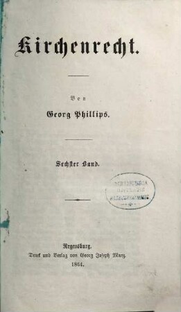 Kirchenrecht, 6