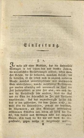Johann Stephan Pütters, Königl. Großbrit. churfürstl. Braunschw. Lüneb. Hofraths und ordentlichen Lehrers des Staatsrechts zu Göttingen, Versuch einer academischen Gelehrten-Geschichte von der Georg-Augustus-Universität zu Göttingen, 3. Geschichte der Universität Göttingen in dem Zeitraume von 1788 bis 1820