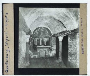 Quedlinburg, St. Wiperti : Innenansicht, Krypta
