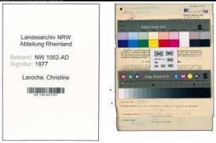 Entnazifizierung Christine Laroche, geb. 13.03.1913 (Angest.)