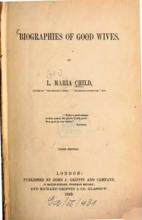 Biographias of good wives