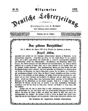 Zum goldenen Amtsjubiläum [Anzeige]