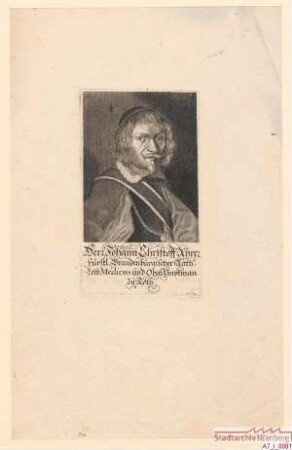 Johann Christoph Ayrer, Fürstlich-Brandenburgischer Rat, Leib-Medicus und Oberamtmann zu Roth